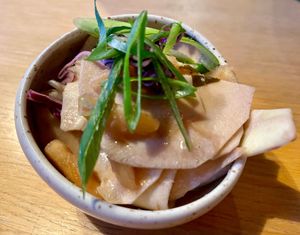 Seasonal Kimchi:
Seizoensgroenten en kombucha € 7 
(Menu januari 2026) at YUSU in Ghent