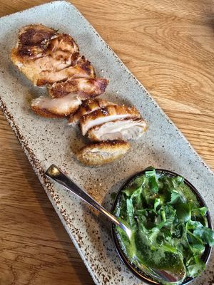 Seared mushrooms at YUSU in Ghent