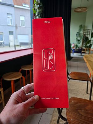 Menu at YUSU in Ghent