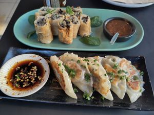 Nems and gyoza at YUSU in Ghent