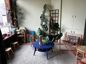 Super nice hang and kids corner   at YUSU in Ghent