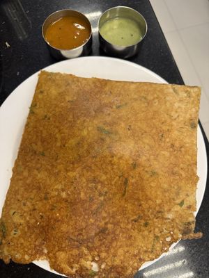Rava Masala Dosa with Sambhar and Chutney   at MTR in Central Singapore