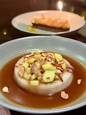 Apple panna cotta  at 17 Kitchen in Evanston