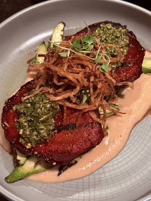 Beetroot steak  at 17 Kitchen in Evanston