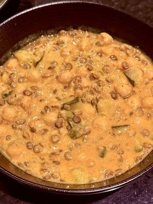 Chickpea (with lentils in curry sauce) - amazing!  at 17 Kitchen in Evanston