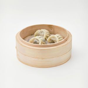 紫菜豆腐蒸饺 Steamed dumplings with laver & tofu  at Good Bridge 虹桥素坊 in Shanghai