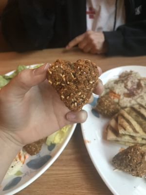 Heart Falafels. 💙 at Heart of Jerusalem Cafe in Manitou Springs