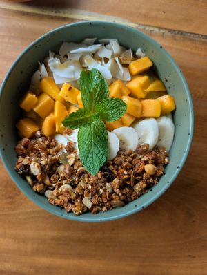 Smoothie bowls  at Island Friends Cafe  in Weligama