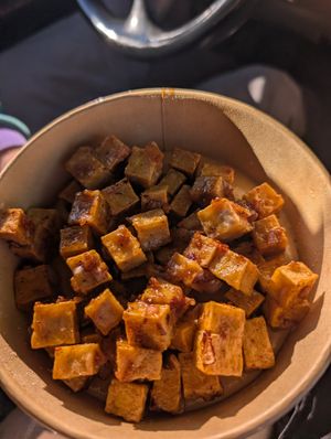 Tofu sisig at Lasa Vegan Filipino Eats in Vancouver