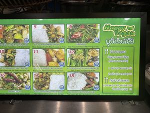 Menu  at Happy Vegan in Krung Thep Maha Nakhon