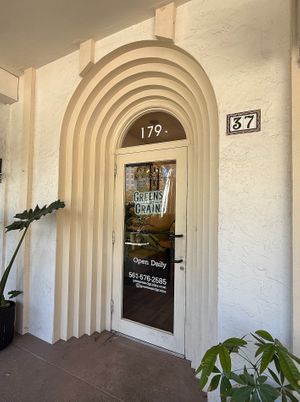 Storefront at Greens and Grains in Boca Raton