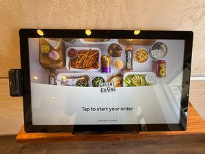 Self-Service Kiosk at Greens and Grains in Boca Raton