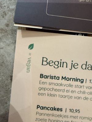 Vega option labeled   at Barista Cafe in Zuid-holland