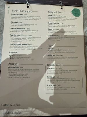Menu  at Barista Cafe in Zuid-holland