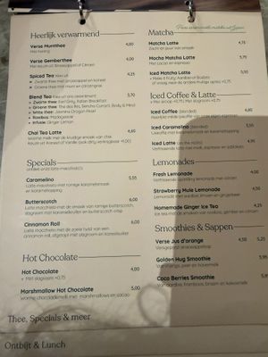 Menu   at Barista Cafe in Zuid-holland