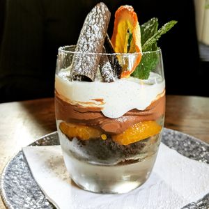 Chocolate orange trifle at The Clog & Billycock in Blackburn