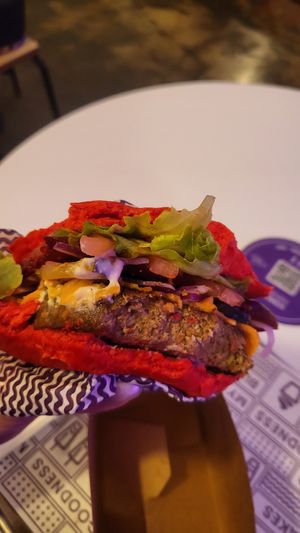 There's a layer of beetroot! at YOMG Glen Waverley in Glen Waverley