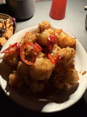 KFC cauliflower  at Manalo Lounge in Kapolei