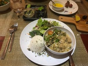 seitan stroganoff  at Jardim dos Sentidos in Lisbon