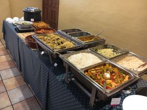 Buffet  at Jardim dos Sentidos in Lisbon