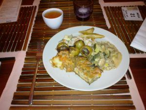 A variety of veggie specials :) at Jardim dos Sentidos in Lisbon