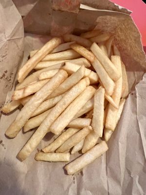 Supposedly a large portion of fries   at Burger King in Luton