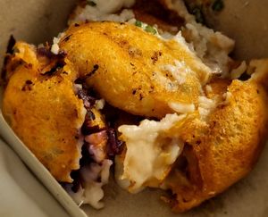 Khanom khrok at Khanom khrok - Traditional Thai coconut-rice pancakes in Chang Wat Chiang Mai