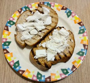 Feta on rye  at Kaleidoscope in Dubai