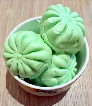 Pandan Kaya bao  at Kaleidoscope in Dubai