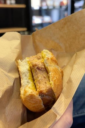 Vegan Leberkäse at Munich Vegan Tours in Munich