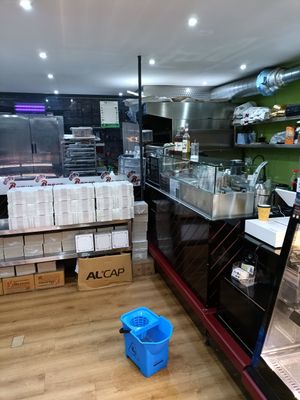 Inside front door at Bravo Patisserie in Brighton