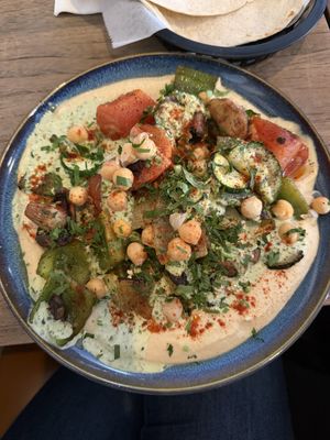 Vegan platter  at Black Iris in New York City