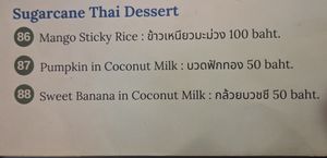 Dessert at The Sugarcane Home  in Pai