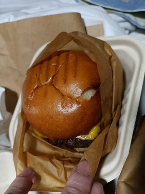House triple cheeseburger at Cult Burger in East London