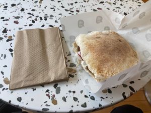 Classic falafel pita. at What The Falafel - Macdougal in New York City