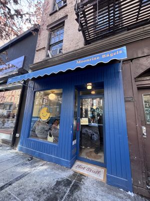 outside   at Moonrise Bagels in New York City