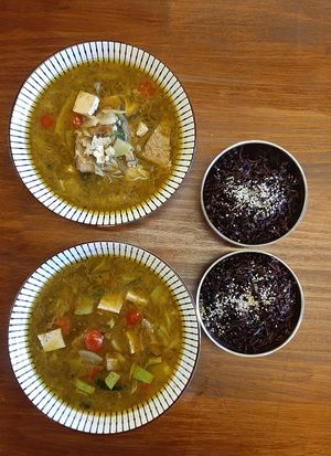 Hot pot at Loving Hut - Chinggis Khaan National Museum in Ulaanbaatar