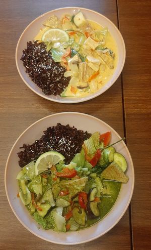 Thai curry at Loving Hut - Chinggis Khaan National Museum in Ulaanbaatar