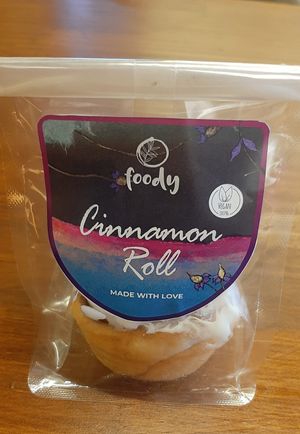 Cinnamon roll at Loving Hut - Chinggis Khaan National Museum in Ulaanbaatar