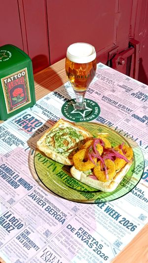 Bocata calamardo at Don Gato Bar in Madrid