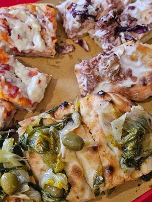 3 varieties on one tray at Mo' Veggo in Rome