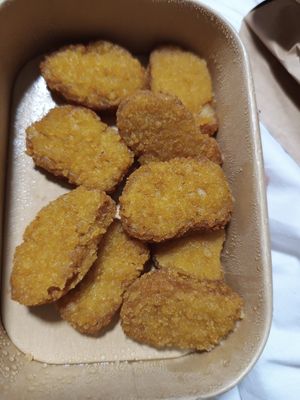 Impossible nuggets at Patty & Bun - Liverpool Street in London