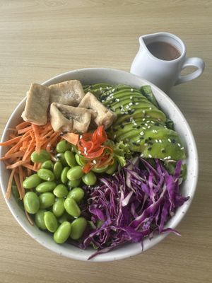 Miso ginger poke bowl  at Botanicals Coffee and Eatery in Seminyak