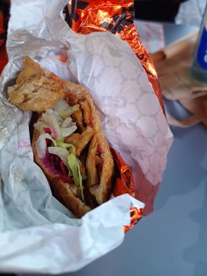Plant based kebab at German Doner Kebab (GDK) in North West London