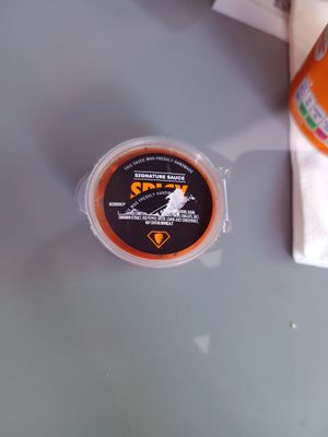 Spicy sauce at German Doner Kebab (GDK) in North West London