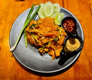 Vegan pad Thai with tofu. at Café Restaurant Malee in Koh Samui