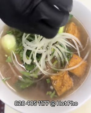 Vegan pho  at Hot Pho in Hickory