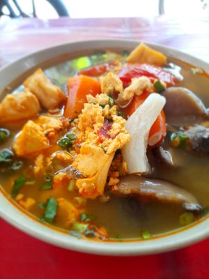 vegan bun rieu at Hủ Tiếu Chay in Ho Chi Minh City