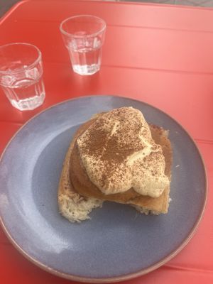 Cherry tiramisu roll   at Cowvana in Magdeburg