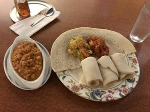 Vegan options at Blue Nile Cafe in Kansas City